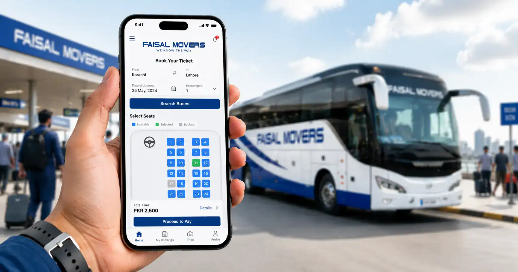 Faisal Movers Online Booking